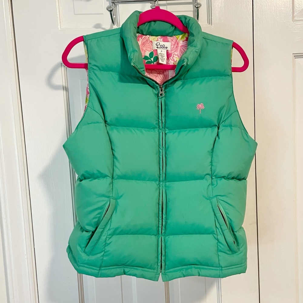 Lilly Pulitzer puffer vest sz M